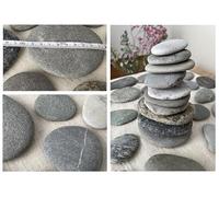 8 pierres plates à peindre, naturelles rares de rivières alpines, idéales pour le bricolage, décoration créative