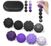 8 Pierres Sensorielles Anti-Stress en Silicone, Jouet Fidget Silencieux pour Enfants et Adultes, Pierre Sensorielle Texturée, Outil de Relaxation pour Gestion du Stress, TDAH, Autisme (N+V)