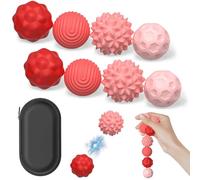8 Pierres Sensorielles Anti-Stress en Silicone, Jouet Fidget Silencieux pour Enfants et Adultes, Pierre Sensorielle Texturée, Outil de Relaxation pour Gestion du Stress, TDAH, Autisme, Cadeau (B)