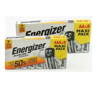 8 Piles AA Energizer Alcaline 1,5 V LR6 MN1500