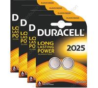 8 Piles Bouton CR2025 DURACELL 3V Lithium