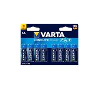 8 Piles LR6 AA VARTA Long Life