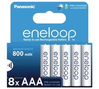 Panasonic Eneloop AAA Battery Set 8 Blister 8 Batteries HR03 1,2V NiMh BK-4MC...