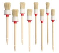 8 Pinceaux Pinceau Rond en Bois, Pinceaux à Rechampir Arrondis Pinceau Rond en Bois Pinceau Rond Pinceau à lasure, Pinceau de Peinture Pinceau en Bois Pinceaux Rond Pinceaux à Rechampir