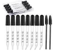 8 Pipette dropper,compte-gouttes avec mesures de 1 ml avec 2 outils de nettoyage, Pipettes transparentes liquide pipettes pour le transfert d'une grande variété de liquides(Deux modèles)