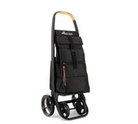 8 PLUS ECOPEP - Chariot de course Pliable - 4 roues - Noir - Sac isotherme isolant, structure solide et maniable, grande capacité