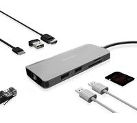 8-Port 8-Port Universal USB-C Mobile Docking Station Driverless 85W Power Transfer, Ultra HD (4K to 69Hz for 1 Monitor), High Resolution, Plug & Play (K33820WW)