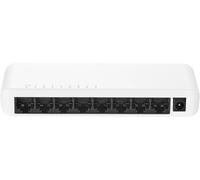 8 Port Gigabit Ethernet Switch,8 Ports 100/1000Mbps,Unmanaged Mini Plastic Ethernet Hub for Desktop and Wall Mount