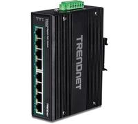 8-PORT INDUSTRIAL GIGABIT POE+ DIN-RAIL SWITCH (24-56V)