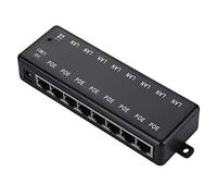8 Ports POE Adaptateur, Injecteur POE DC12V-48V Passive POE Adaptateur POE Power Over Ethernet POE Module d'alimentation Injector pour IEEE802.3af / pour Alimentation POE Standard