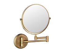 8 Pouces Antique Couleur Miroir Maquillage Mural Double Face 7X Grossissant,Miroir Cosmétique Extension et Pliant Pivotant Idéal pour Rasage et Soin de Peau Dans Salle de Bain SPA Hôtel WC Chambre