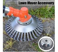 8 pouces Coupeur de Brosse de Tondeuse à Gazon de Tête de Trimmer D'herbe de Brosse de Roue de Fil d'acier de Jardin