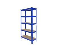 8 Rayonnages T-RAX Bleus 75 x 150 x 30 cm en Acier - Rangement Garage,