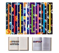 8 Règle de Lecture pour Enfants, Bandes de Lecture Guidée et Marque-Page pour Dyslexie, Ligne de Lecture Thème Spatial, Outils Pédagogiques pour Professeurs, Élèves et Débutants