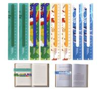 8 Règle de Lecture pour Enfants, Bandes de Lecture Guidée et Marque-Page pour Dyslexie, Ligne de Lecture Saisons, Outils Pédagogiques pour Professeurs, Élèves et Débutants