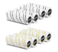 8 Rouleau pour Karcher FC7 FC5 FC3D FC3, Rouleau pour Karcher, Rouleaux De Rechange, Brosses de Nettoyage Accessoire Remplacement des Rouleaux 2.055-006.0 et 2.055-006.0 (Jaune et Gris)
