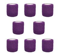8 Rouleaux Bandage Autoadhésif Bande Cohésive Elastique non Tissées Medical Premiers Secours Bandage, pour Poignet Genou Cheville Pied et Main 5 cm x 4.5 m (Violet)