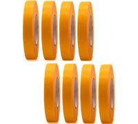 8 rouleaux de ruban adhésif professionnel doré 50 m x 20 mm - Ruban de masquage pour peintres - Crêpe pour intérieur et extérieur - Crêpe de peintre - Ruban adhésif polyvalent pour travaux de peinture