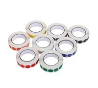 8 Rouleaux Étiquettes à Code Couleur Rondes Adhésives, 8 Papier | Application Facile, Retrait Simple, Résistance la Décoloration, Usage Polyvalent pour Classement et Gestion des Stocks