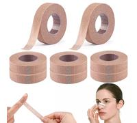 8 Rouleaux Ruban de Peau Flexible, 1,25cm x 9m Micropore Sparadrap, Nose Tape,Bande Cohesive, Bande de Gaze Auto-Adhésive, pour le Nez, Extensions de cils, Blessures, Gonflement, Sports(Couleur Peau)