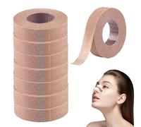 8 Rouleaux Ruban de Peau Flexible,Nose Tape,Micropore Tape,Ruban Adhésif Chirurgical,Bande de Gaze Auto-Adhésive,pour le Nez,Extensions de cils, Blessures,Gonflement,Sports(Couleur Peau)