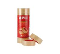 8 rubans adhésifs transparents silencieux à usage universel -19mmx33m - Adhésif à base d'eau 100% écologique