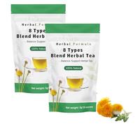 8 Sachets De Thé Aux Herbes Avec Racine De Pissenlit, Jujube, Rose Et Chrysanthème, Infusion De Plantes For Le Bien-être Quotidien, 20 Sachets De Thé(2pcs)