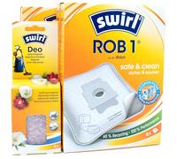 8 Sacs D'aspirateur + Billes Déodorantes Compatible avec iRobot Roomba i1+, i3+, i4+, i5+, i7+, j7+, j9+,s9+ | Compatible avec Swirl ROB1 - ROB 1 | 8 Sacs, Désodorisant, Accessoires, Pièces Détachées