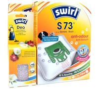 8 Sacs D'aspirateur + Billes Déodorantes Compatible avec Siemens VS Z7A337M, VS Z7A400, VS Z7M1 | Compatible avec Swirl S73 - S 73 Anti Odour | 8 Sacs, Désodorisant, Accessoires, Pièces Détachées