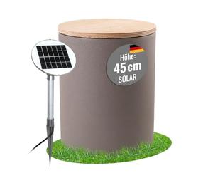 8 seasons 22059S Table d'appoint Lumineuse (Taupe), Plastique Bois (Non traité)