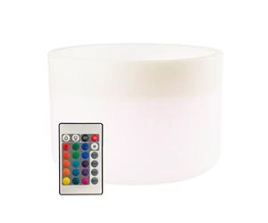 8 seasons design Pot de Fleurs Lumineux à LED Blanc Taille M