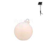8 seasons design Shining Christmas Ball Lampe au sol blanc - ø33 cm - incl. ampoule - incl. panneau solaire Ce luminaire comporte des modules à LED prémontés de classes énergétiques A A++, A+, A