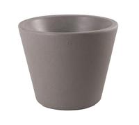 8 seasons Design Shining Classic Pot XM Pot de Fleurs LED 49 x 39 cm avec Douille E27 avec Ampoule Blanc Chaud pour intérieur et extérieur Taupe