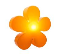 8 Seasons Design Shining Flower Lampe solaire décorative en forme de fleur avec panneau solaire et ampoule LED Blanc chaud 40 cm Pour décoration intérieure et extérieure, chambre d'enfant, lampe de