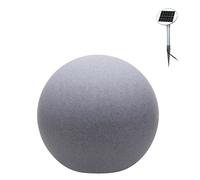 8 seasons design Shining Globe Lampe au sol pierre - ø60 cm - incl. ampoule - incl. panneau solaire Ce luminaire comporte des modules à LED prémontés de classes énergétiques A A++, A+, A