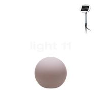 8 seasons design Shining Globe Lampe au sol sable - ø30 cm - incl. ampoule - incl. panneau solaire Ce luminaire comporte des modules à LED prémontés de classes énergétiques A A++, A+, A