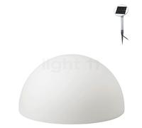 8 seasons design Shining Sunrise Lampe au sol blanc - ø60 cm - incl. ampoule - incl. panneau solaire Ce luminaire comporte des modules à LED prémontés de classes énergétiques A A++, A+, A