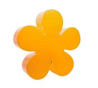 8 Seasons Lampe décorative solaire design Fleur Ø 40 cm (jaune) avec panneau solaire et ampoule LED blanc chaud pour intérieur et extérieur, chambre d'enfant, lampe de chevet