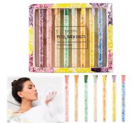 8 Sels de Bain Set, Sels de bain moussants, pour En tant que cadeau de Noël, Naturelle, Idéal pour Bien Dormir, Soulagement du Stress, bain moussant, boule de bain