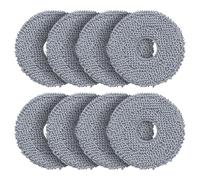 8 Serpillières de Rechange pour Aspirateur Robot Roborock Saros 20/ 10R/ Z70, Qrevo Master/Pro/S/MaxV/Slim/Curv, QV 35A 35S - Lingettes de Nettoyage Réutilisables et Lavables