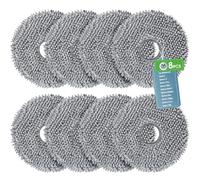 8 Serpillières de Rechange pour Roborock Saros 10R/Z70/Qrevo/Qrevo S/Qrevo Pro/Qrevo Edge/Qrevo Master/Qrevo MaxV/Qrevo Slim/Qrevo Curv/QV35A 35S/QR 598 798 Robot Aspirateur, Réutilisables et Lavables