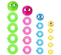 8 Set 16 Pièces Machine à Pompon,Machine Pompons Loisirs Creatifs, Tissage de Pompons de 4 Tailles (3.5/5.5/7 Et 9 Cm)