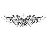 8 Sheets Herbal Punk Totem Tattoo For Women Men Waterproof Arm Lasting Goth Neck Temporary Tattoo Stickers(18)