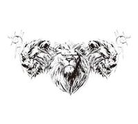 8 Sheets Herbal Punk Totem Tattoo For Women Men Waterproof Arm Lasting Goth Neck Temporary Tattoo Stickers(13)