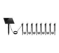 8 Spots solaires connectés MINI ROUNDY 200LM Noir G