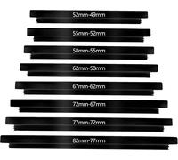 8 Step-Down Adapter Rings/Lens Rings,Lens-Filter-Adapter: 82 mm to 49 mm Lens Adapter e.g. for Canon,Olympus,Nikon DSLR