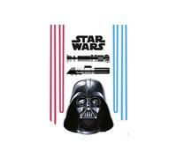8 Stickers géant Dark Vador et Sabres Laser Star Wars 50 x 70 cm