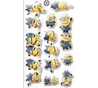 8 Stickers PVC relief les Minions JAUNE G