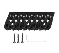 8 String Guitar Bridge | String Thru Body Hardtail Bridge Replacement for Electric Guitar | 10.8mm String Spacing/Metal Construction/Easy Install