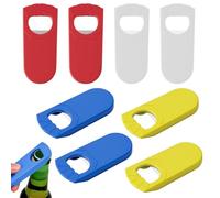 8 Stück Ouvre-Bouteilles Décapsuleur Personnalisé, 4 Couleurs Décapsuleurs Plats en Acier Inox, Ouvre Bouteilles de Bière Design de Poing Antirouille pour La Maison, Le Pub, La Cuisine, Le Camping